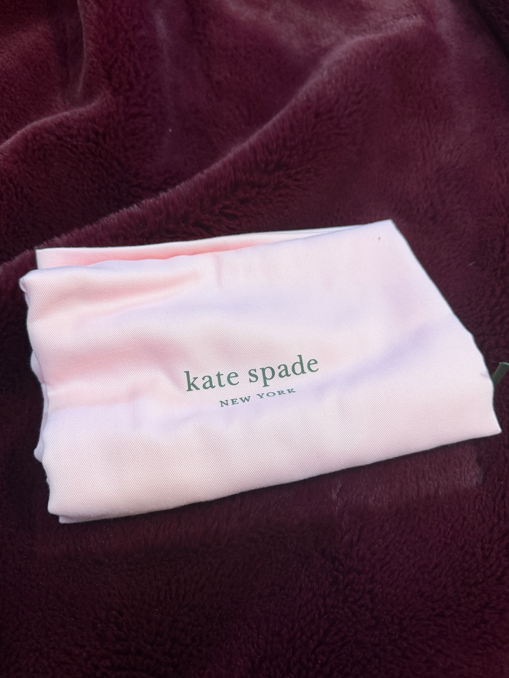 New Kate Spade New York XL Drawstring Dust Bag Cover Pink 19” X 27”